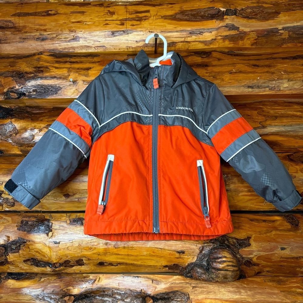 London Fog Hooded Fleece Lined Coat Size 2T